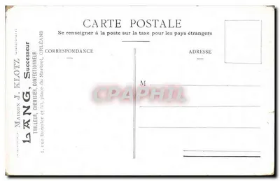 Portrait de Brune — éditeur Émile Le Brocq — n° de série non visible — Verso