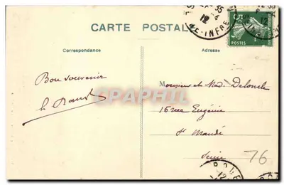 Rouen — La Grosse Horloge — C.V. n°458 — Verso