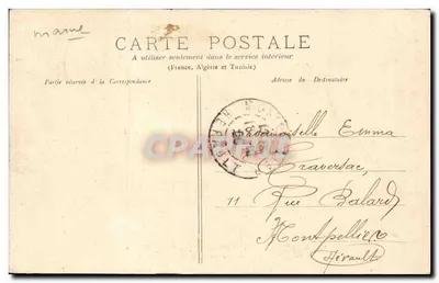 Reims — Statua del Maresciallo Drouet, Conte d'Erlon — Boulevard Gerbert — Boulevard Victor-Hugo — Verso