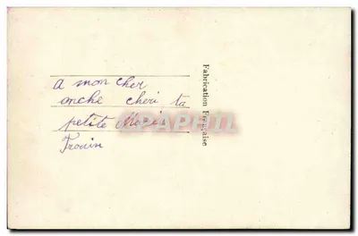 Kobieta w zimowej stroju z guzikiem — DIX PARIS 2585 — Rewers