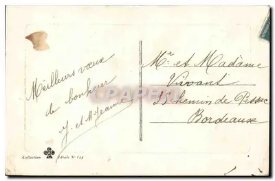 Mulher em vestido verde — 'Ano Feliz' — Coleção Ideal N° 144 — Verso