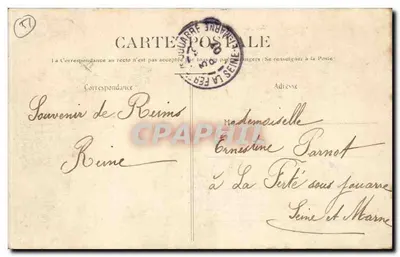 Reims — Vista geral — Verso