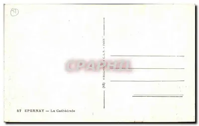 Epernay — A Catedral — editor Cap — Verso
