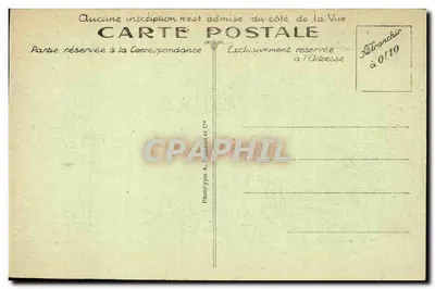 Ossuarium w Douaumont — Fronton Główny — Fototypia A. Hénaud i Cie, nr 5297 — Rewers