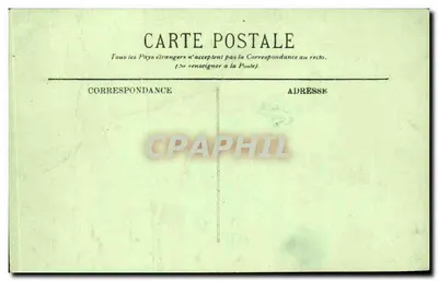 Reims Stara pocztówka L'aeroplane Farman passant a Reims — Rewers