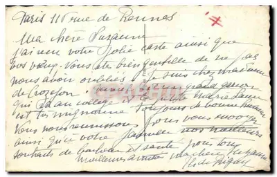 Yellow and Red Pansy — 'Happy New Year' — J.C. 542/1 — Back