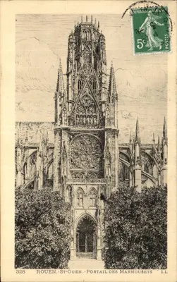 Rouen - St-Ouen - Portail des Marmousets — éditeur L.L., n° 328