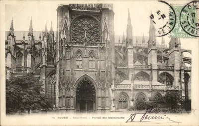 Rouen — Saint-Ouen — Portail des Marmousets — éditeur A. Duminil, n°79