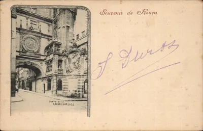 Porte de la Crosse Horloge — Rouen — éditeur non identifié, n° de série non visible