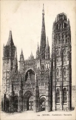 Rouen - Cathédrale - Ensemble — Éditeur Cigogne, n° 139