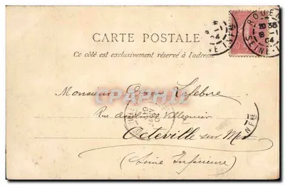 Rouen — Église Saint-Ouen — La Normandie, 1904 — Verso