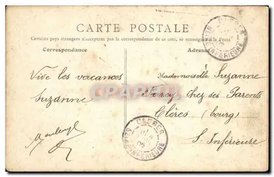 Rouen - A Catedral — Bilhete postal antigo n°37 — editor não visível — Verso