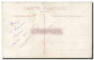 Frau in einem Rüschenkleid — mit Blumenstrauß — anonymer Verlag, Nr. 4505 — Rückseite