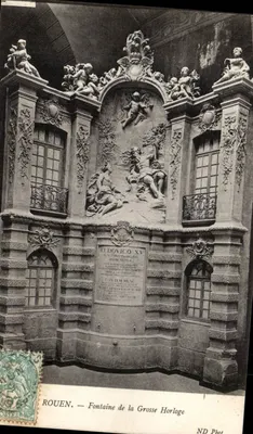 Rouen — Fontaine de la Grosse Horloge — ND Phot
