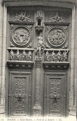 Rouen — Saint-Maclou — Porta de J. Goujon — LL.