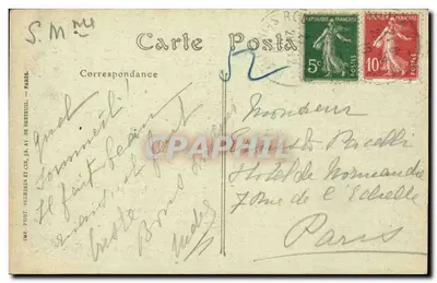 Rouen — Casa de Diane de Poitiers — ND Hot. — Verso