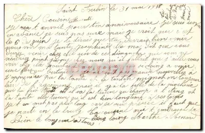 Kwiaty i wiadomość urodzinowa — wydawca Krieg, n° 820 — Rewers