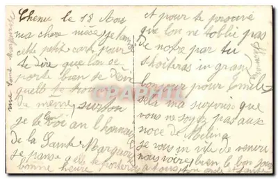 Casal em traje de festa — Boa Ano — DIX PARIS 2349 — Verso