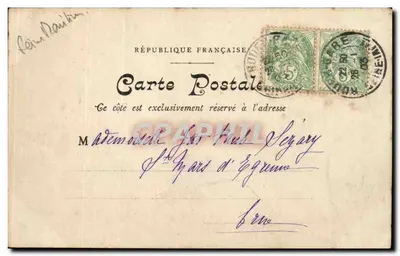 Rouen — Kaserna Jeanne d'Arc — Rocher des Nouvelles Galeries N° 49 — Rewers