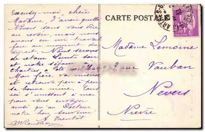 Chartres — Schody Królowej Berthy — Wydawca Choulet, nr 36 — Rewers