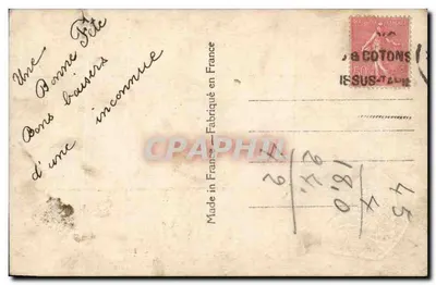 Jovem homem em traje de ferreiro — Saint Eloi — editor ARS n°6774 — Verso