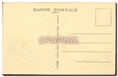 Kaplica SUDEL — Wzniesiona na cześć bohaterów Wielkiej Wojny — J. Kunitz, wydawca (Haut-Rhin) — Rewers