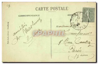 Strasburg — Plac Republiki — Félix Luib, wydawca — Rewers