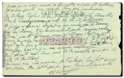Montdidier Bilhete postal antigo Boulevard de Compiegne — Verso