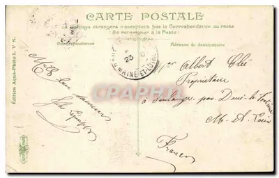 Alger — Llegada del Correo Transatlántico — Edición Aqua-Photo L. V. S. — Reverso