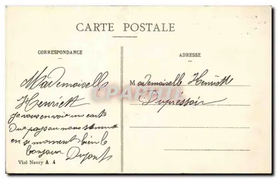 Badonviller — O Hotel de Ville após os bombardeios de Fevereiro e Março de 1915 — Cliché Emile Fournier — Verso
