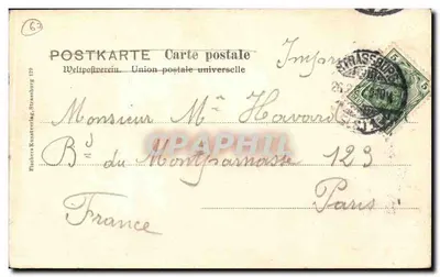 Strasburg — Grobowiec księcia Moritza Saksonii — wydawca Fischer, nr 179 — Rewers
