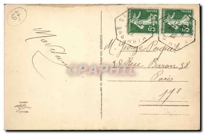 Strasbourg - Pałac dawnego cesarza - Plac Republiki - wydawca MARQUIN, nr 2772 — Rewers