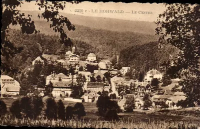 Bilhete postal antigo Le Hohwald O centro