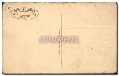 Mont Sainte-Odile - Mała dziedzina — wydawca Felix Lanb, Strasbourg — Rewers