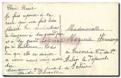 Arranjo de flores em um cesto — Amizade — n° 915 — Verso