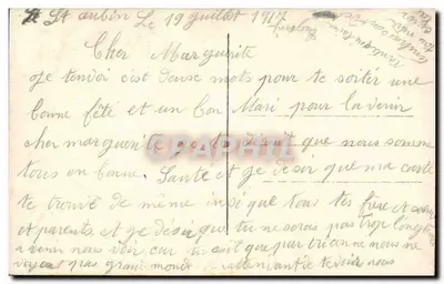 Doux Serments — scena flirtu z różą — wydawca DIX n°4501 — Rewers