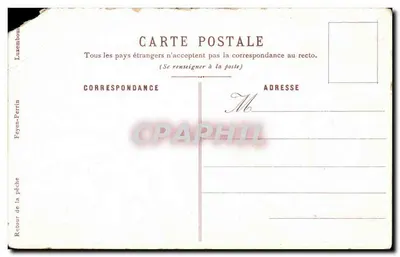 Retorno da pesca — Feyen-Perrin — Luxemburgo — Verso
