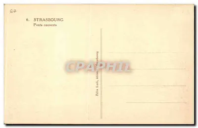 Strasburg — Mosty zamknięte — Félix Lubi, wydawca Strasburg — Rewers