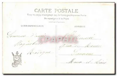 Menina verificando uma caixa — Tesouros da Menina — Paris, n° 3142 — Verso