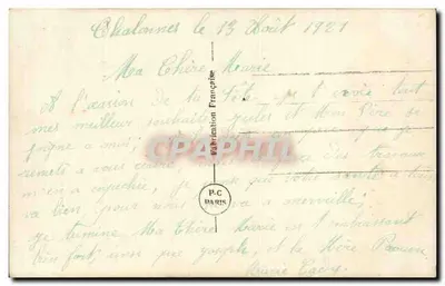 Arranjo de hortênsias — Boa Festa — RC Paris n°41 — Verso