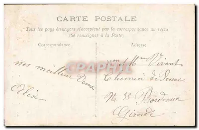 Criança em uniforme marítimo — segurando uma cesta de flores — editor anônimo, n° 577 — Verso