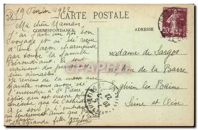 Katedra w CHARTRES — Portal Północny i Wejście do Biskupiego Domu — G. Foucault, wyd., Dreux — Rewers