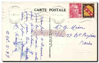 Chartres, La Cathédrale — Détail du Portail Nord — Jo-188 — Verso
