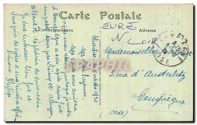 Catedral de Chartres — La Virgen del Pilar — Neurolin Frères, n°12 — Reverso