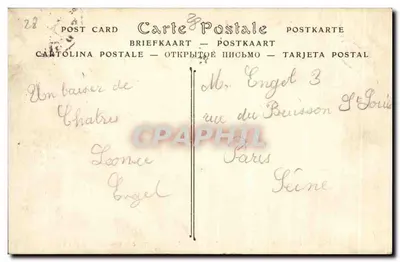 Katedra w CHARTRES — Najświętsza Maryja pod ziemią, Grotta Druidów — ND Fot. n°758 — Rewers