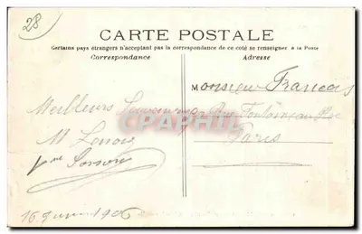 Zamek Maintenon (E.-et-L.) — Pokój Pani de Maintenon — Cliché L. Martin — Rewers