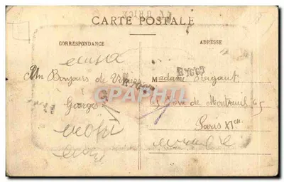 Villiers-le-Morhier — Vista sobre a Drouette — Ch. Foucault, editor, Dreux — Verso
