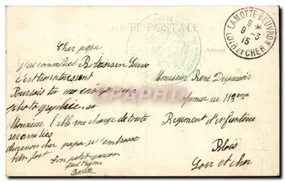 La Catedral en llamas — Bombardamiento de REIMS — G.P.D. — Reverso