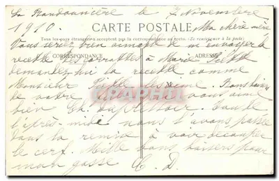 Orléans — As Margens do Loiret — Editor não identificado, número de série não visível — Verso