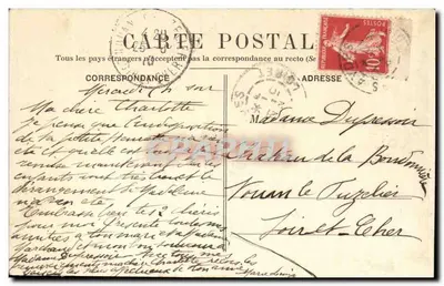Orléans - Hotel d'Hardouineau — wydawca nieczytelny, numer serii nieczytelny — Rewers